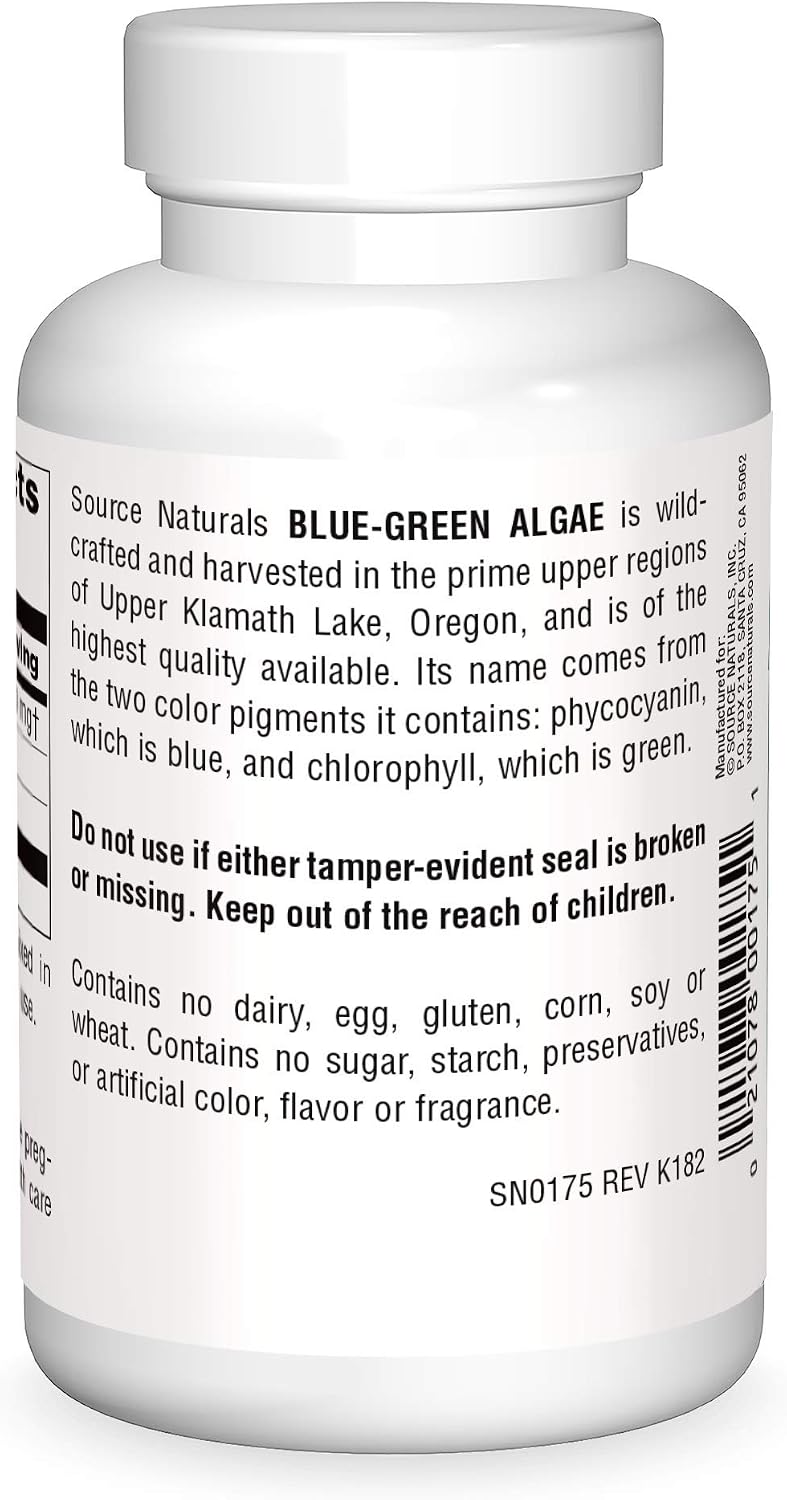 Source Naturals Blue-Green Algae from Klamath Lake Powder, 4 oz (113 g)