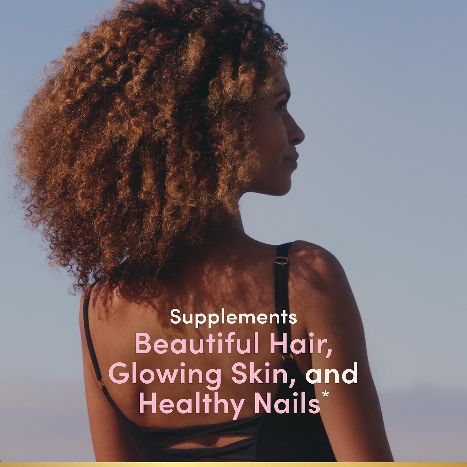 Nature's Bounty Optimal Solutions Advanced Hair, Skin and Nails, 2X Biotin, 80 Strawberry Gummies, 40 Servings