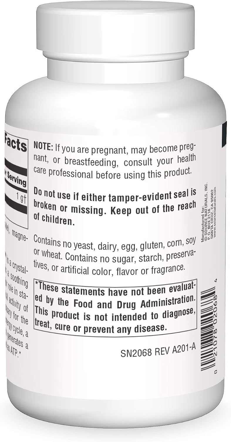 Source Naturals Taurine, 1000 mg, 120 Capsules - Freeform Amino Acid for Nervous System Support (Canada)