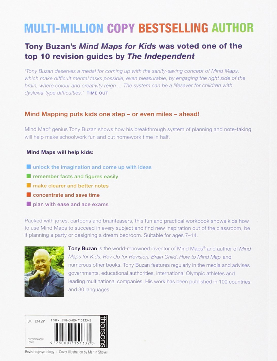Mind Maps For Kids: The Proven Path to School Success - A Hands-On Workbook for Memory, Focus and Study Skills