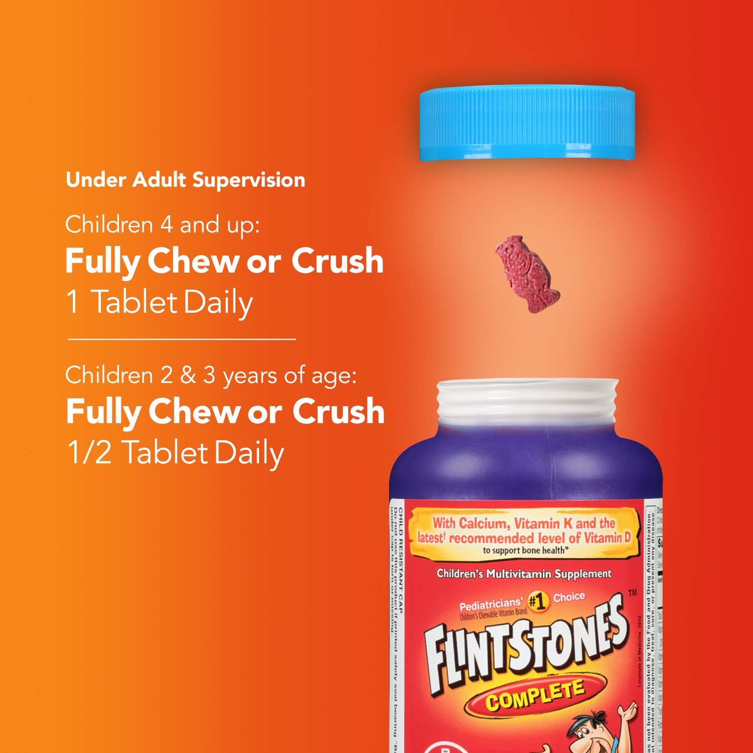 Flintstones Vitamins Complete Multivitamin Chewables - 60 Count, Canada