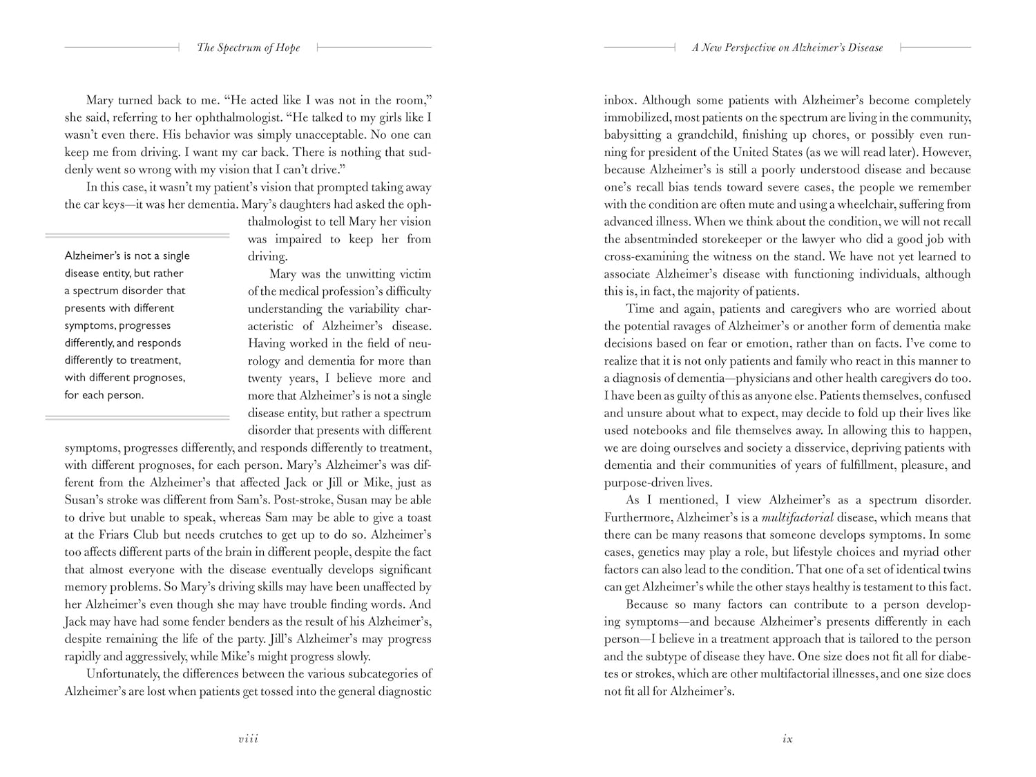 The Spectrum of Hope: A Hopeful New Approach to Alzheimer's Disease and Other Dementias
