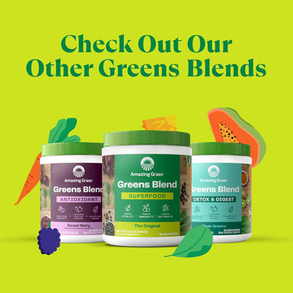 Amazing Grass Kidz Superfood: Organic Greens, Fruits & Probiotics, Berry Blast, 30 Servings