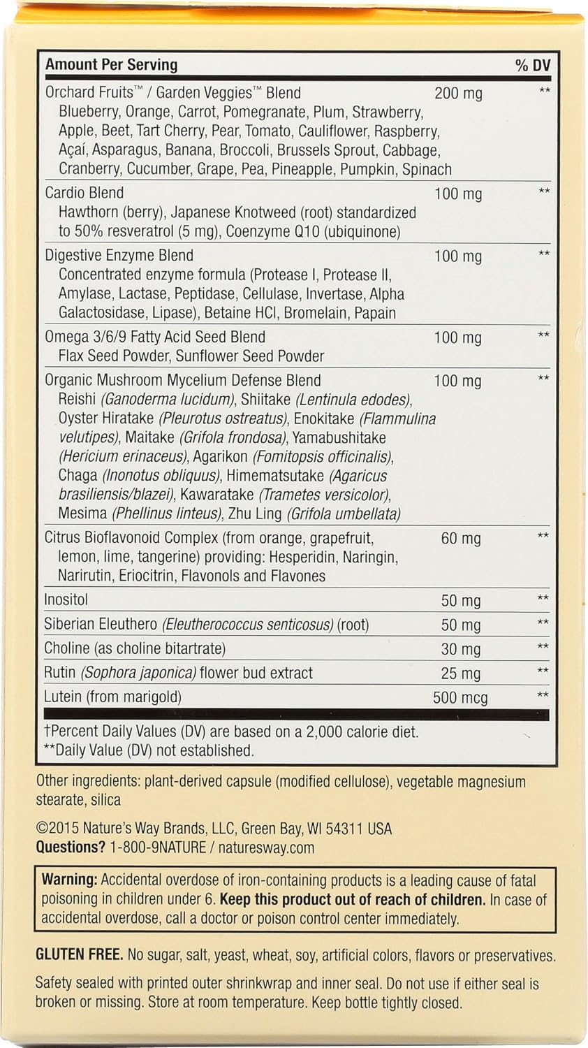 Nature's Way Alive! Max 6 Daily Multivitamin - 90 Veg Capsules