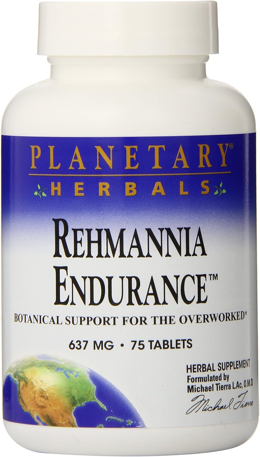 Planetary Herbals Rehmannia Endurance, 75 Tablets