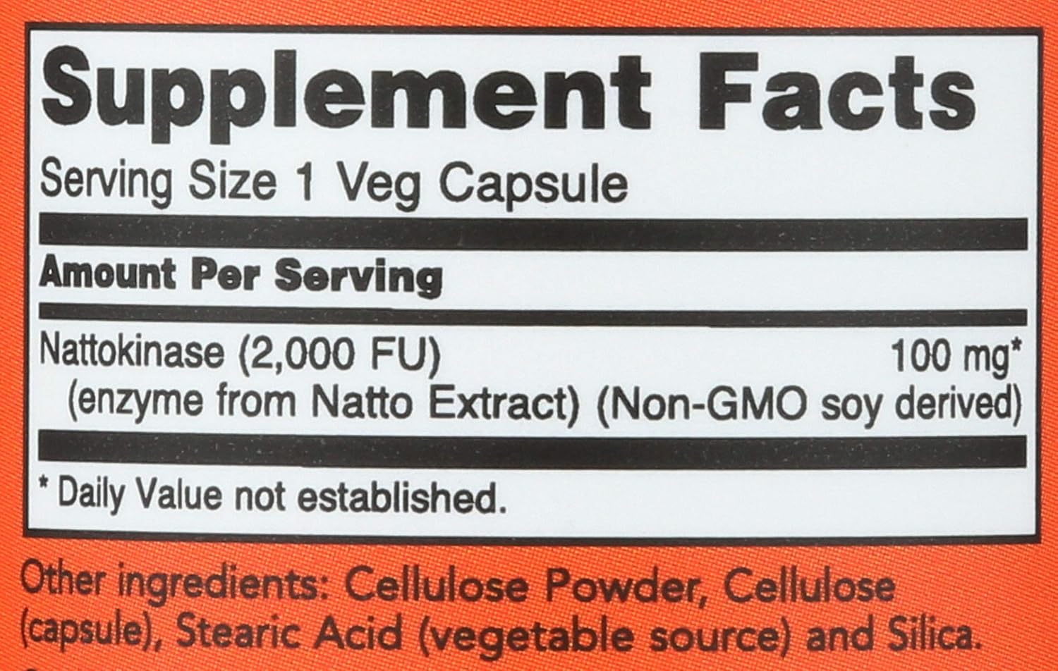 NOW Foods Nattokinase 100 mg, 60 Capsules