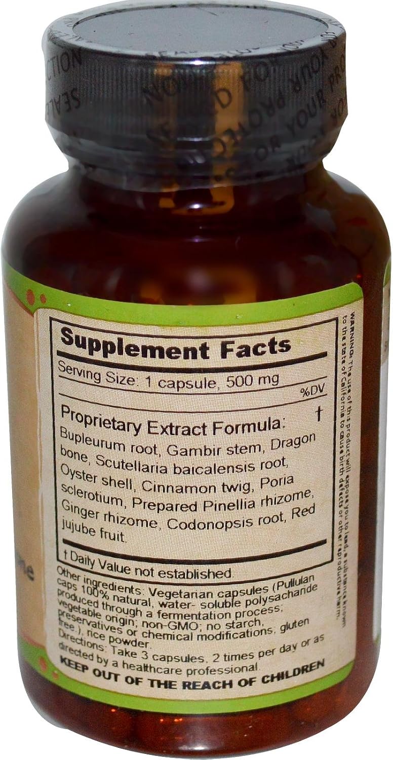 Dragon Herbs Bupleurum & Dragon Bone – 500 mg – 100 Vegetarian Capsules