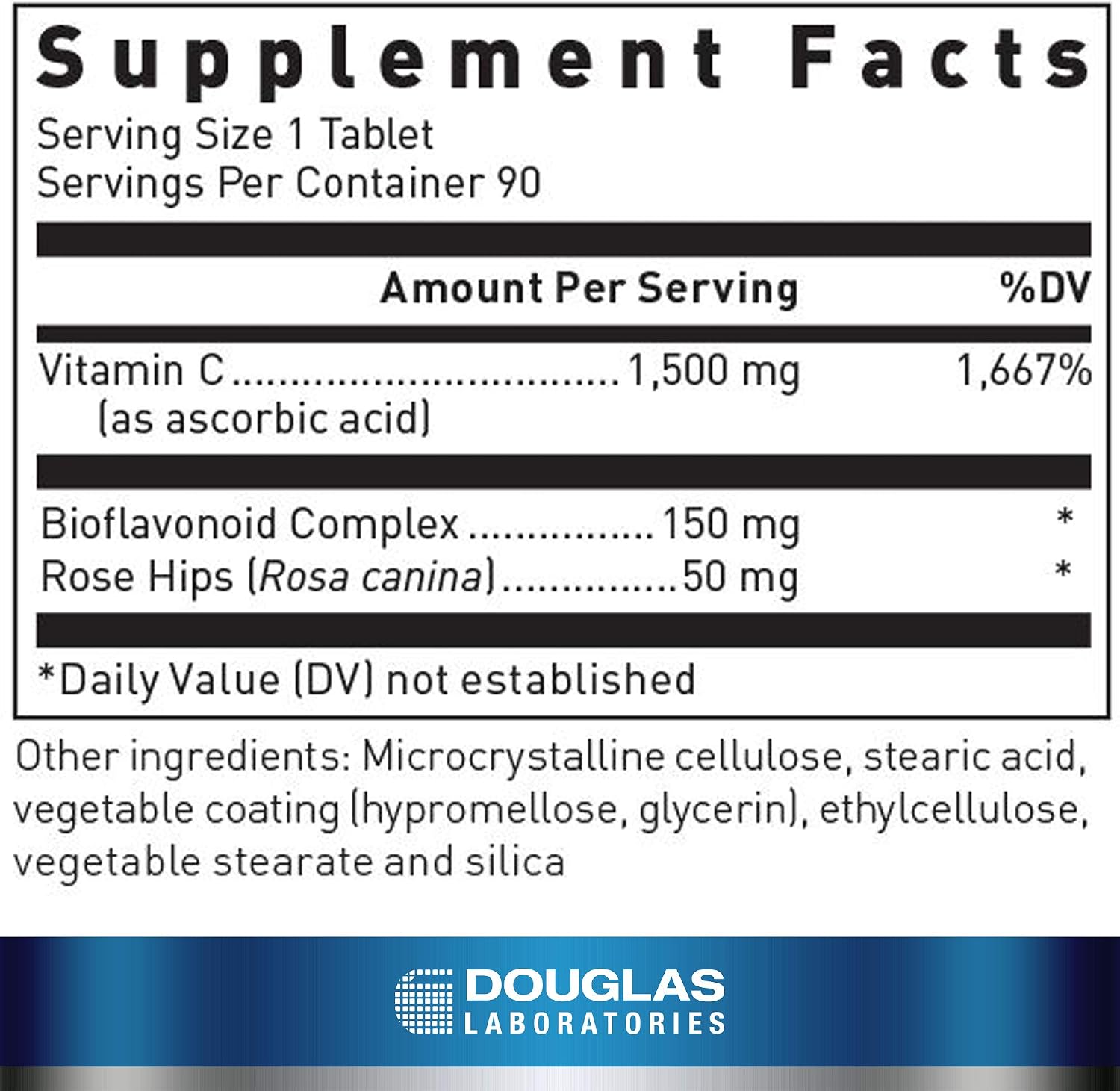 Douglas Laboratories C-Max 1500 mg – Time-Released Vitamin C, 90 Tablets