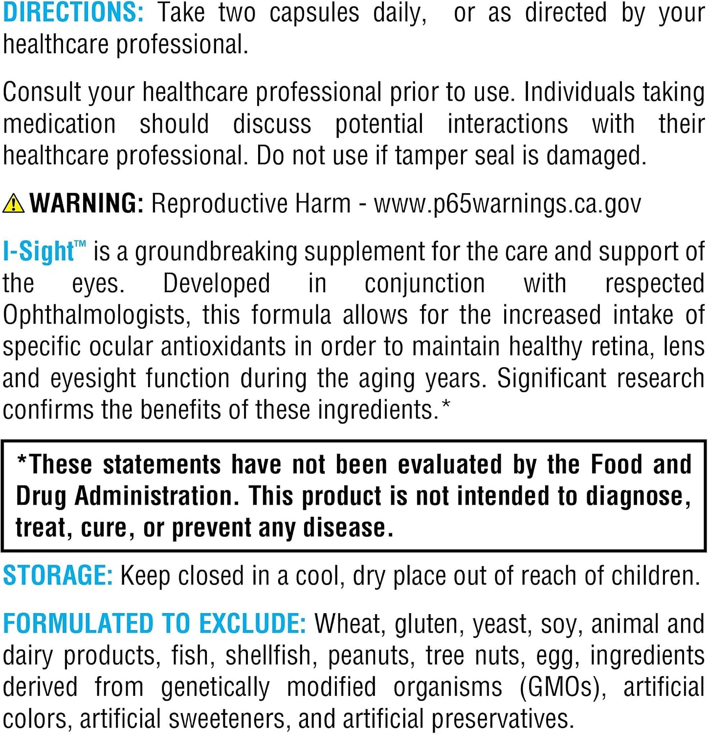 XYMOGEN I-Sight - Eye Health & Vision Support - Antioxidant Nutrient Formula - Supports Macula, Retina & Lens Health - Vegetarian, Gluten-Free & Dairy-Free - 60 Capsules