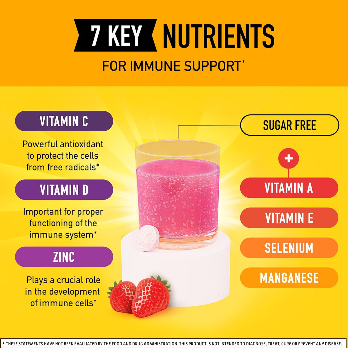 Airborne Very Berry Effervescent Tablets - Vitamin C 1000mg Immune Support Supplement (36 Count) - görsel 3