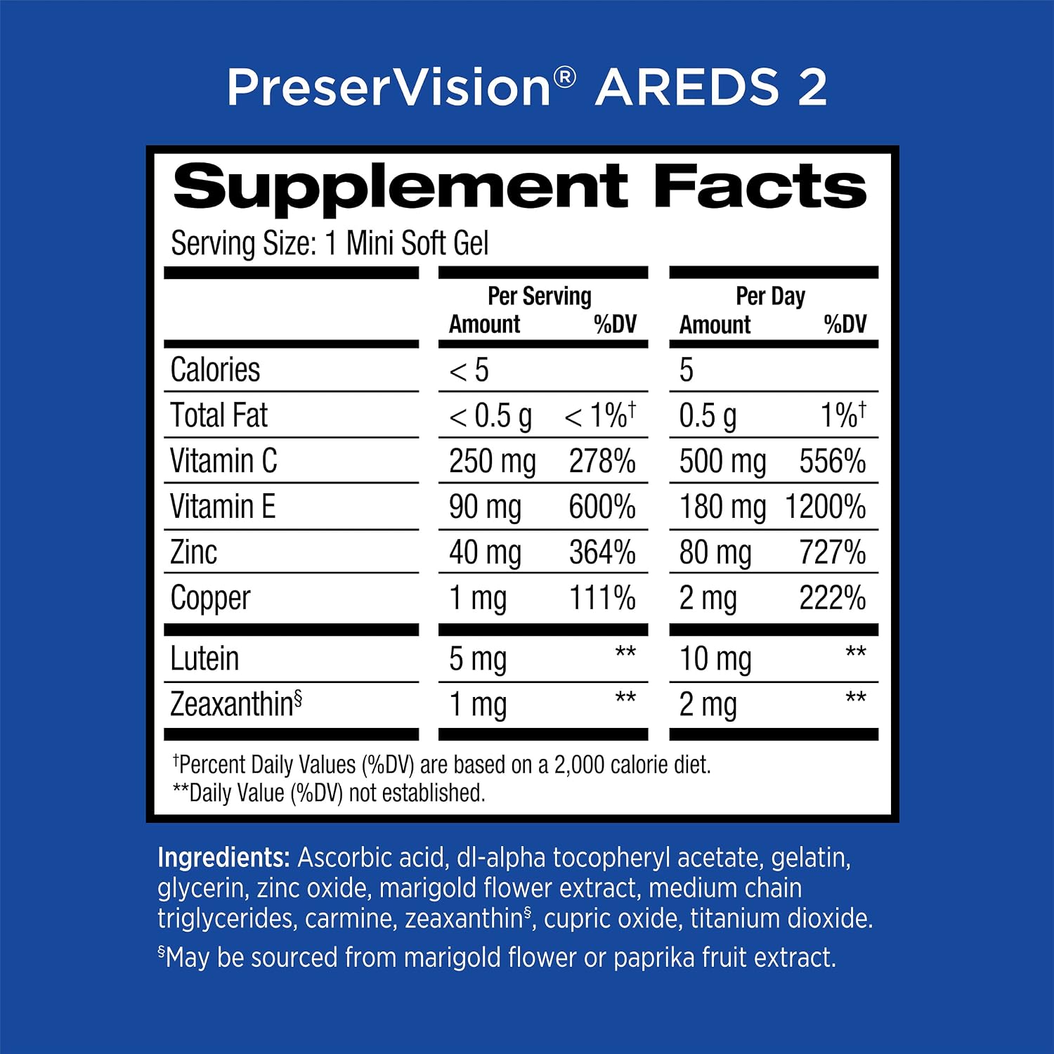 PreserVision AREDS 2 Formula, 120 Soft Gels