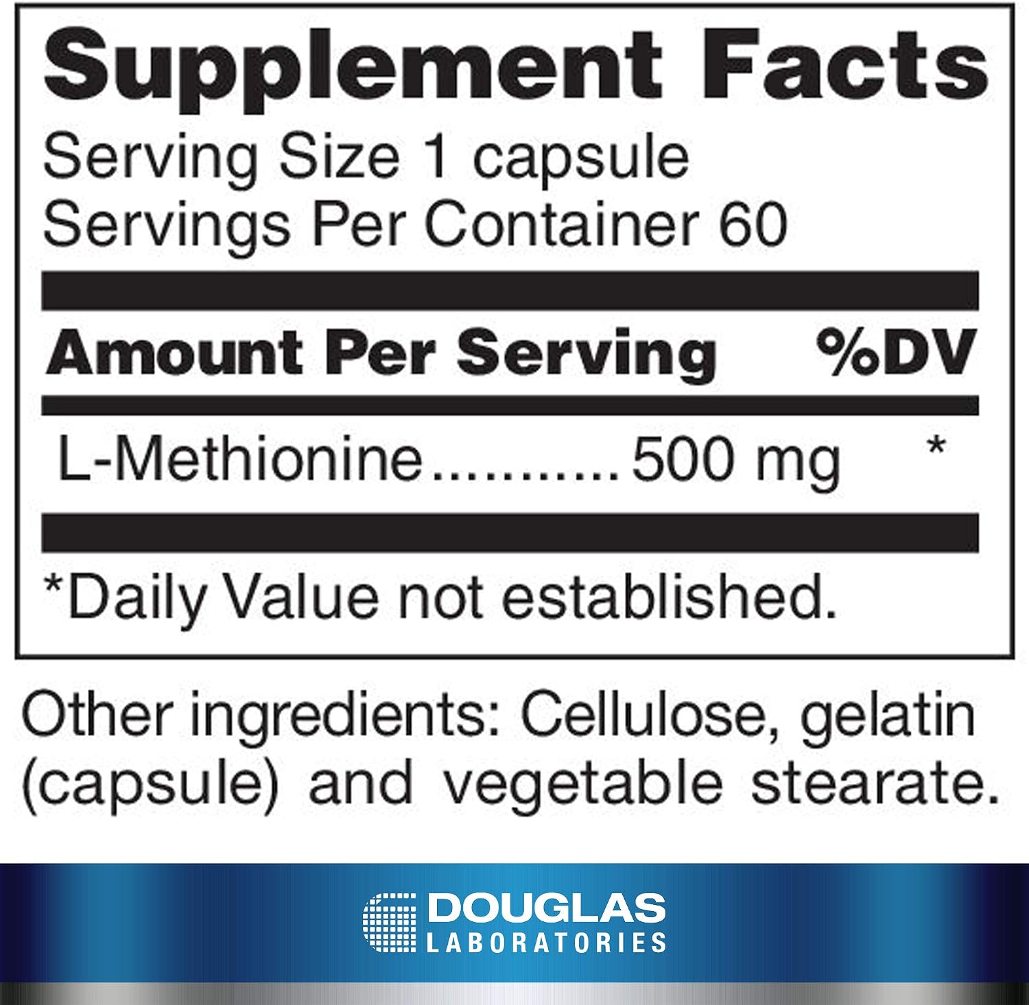 Douglas Laboratories L-Methionine, 60 Capsules