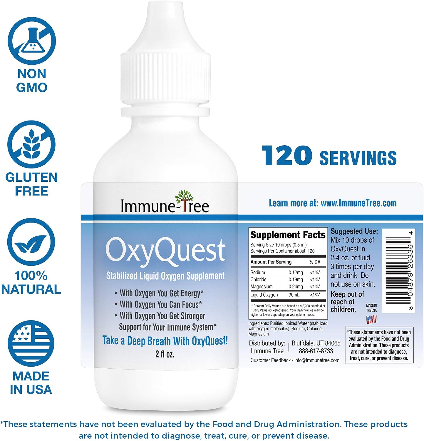 Immune Tree Oxyquest Multivitamins, 2 fl oz (59 mL)