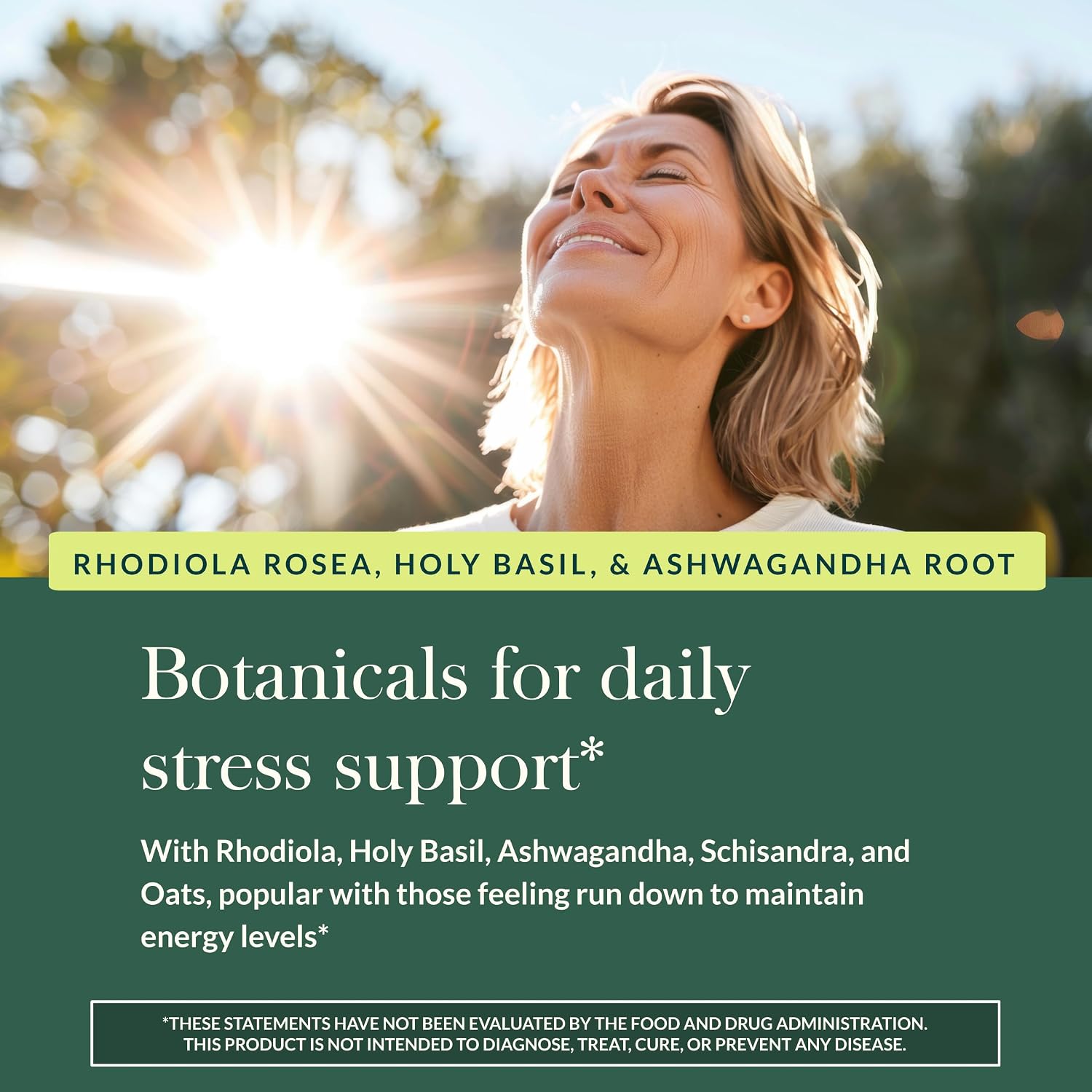 Gaia Herbs Stress Response – Adaptogen Blend with Rhodiola, Holy Basil & Ashwagandha – 30 Vegan Liquid Phyto-Caps
