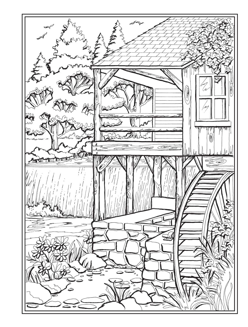 Creative Haven Country Charm Colouring Book: An Adult Colouring Book with Country Scenes and Animals