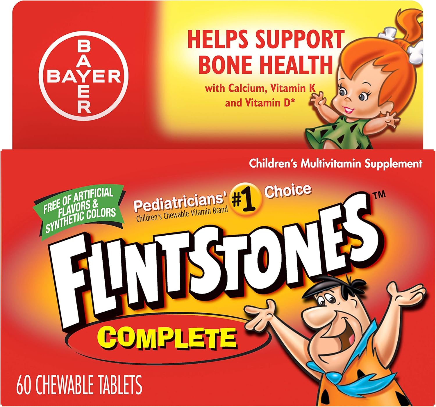 Flintstones Children's Complete Chewable Multivitamin - 60 Count