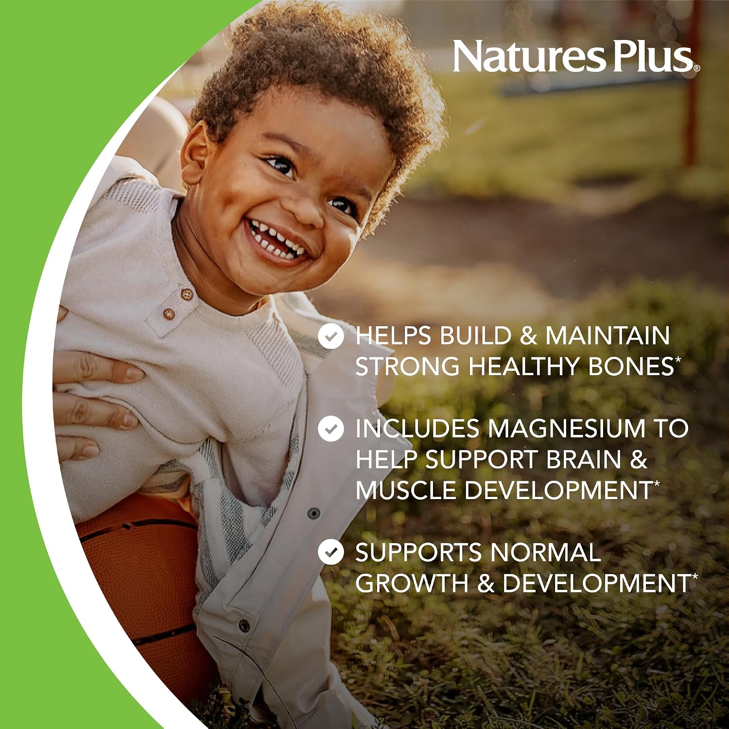 Nature's Plus Animal Parade Calcium – Vanilla Sundae Flavour – 135 Chewable Tablets