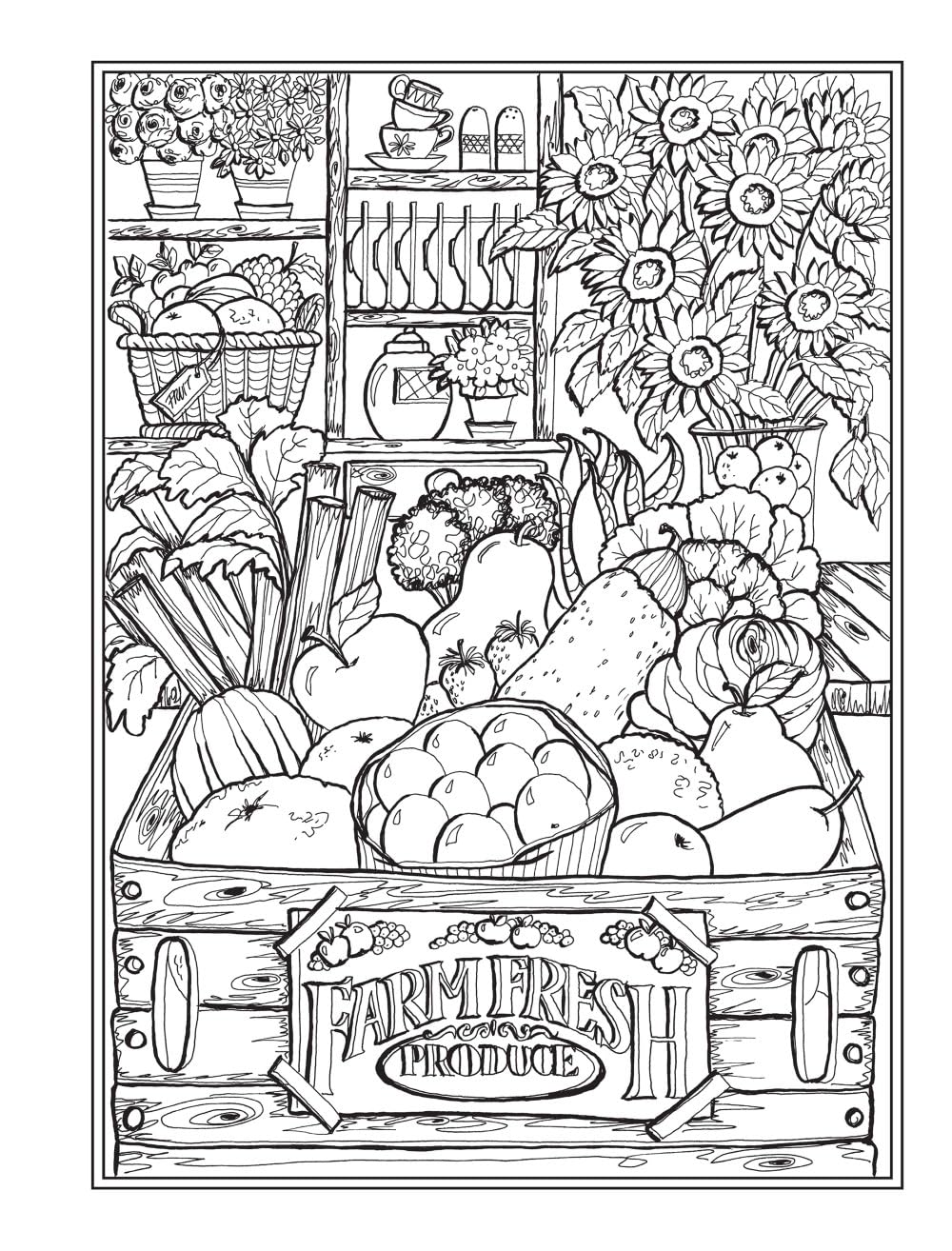 Creative Haven Country Farm Scenes Colouring Book: Relax & Find Your True Colours
