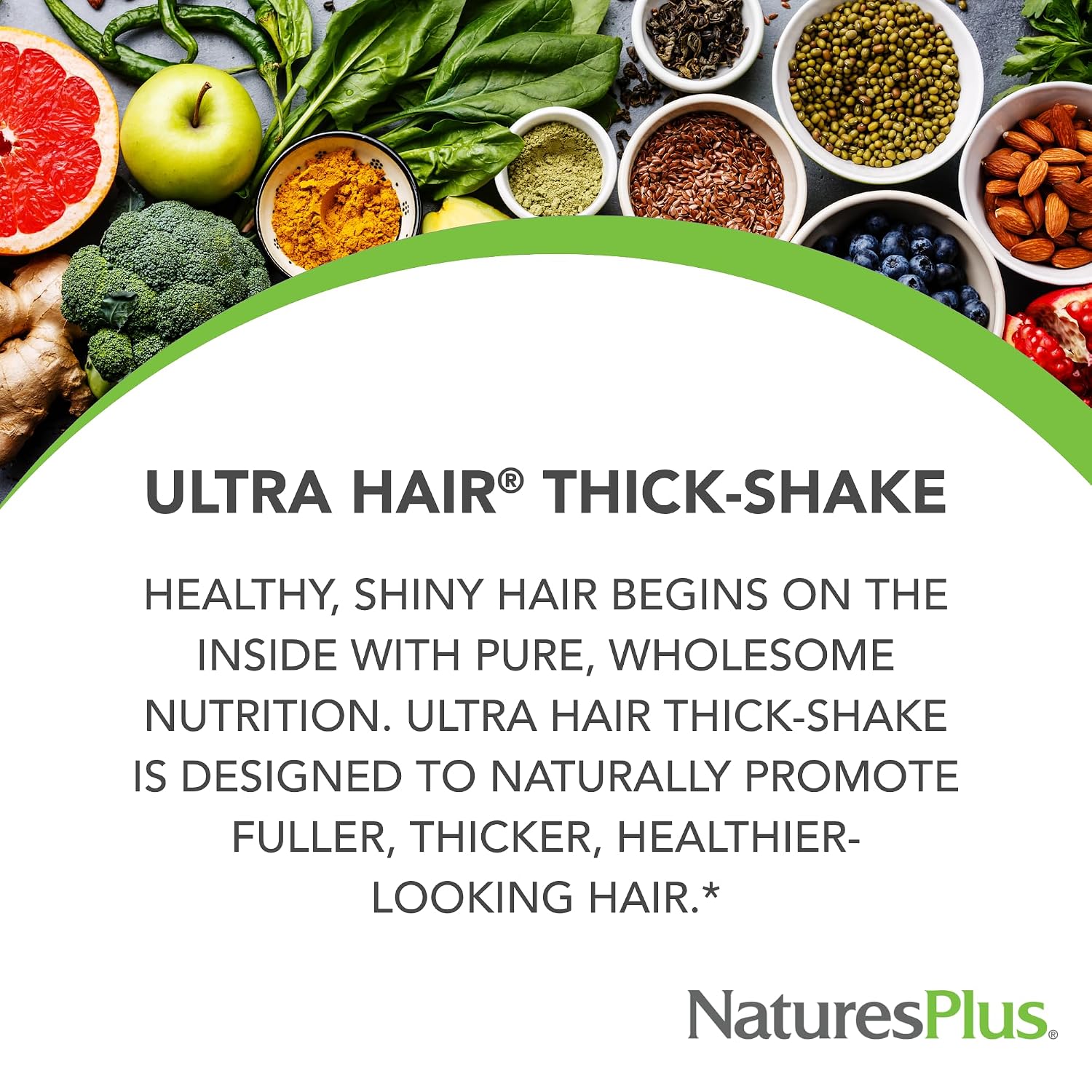 NaturesPlus Ultra Hair Thick Shake - French Vanilla Flavour - 454 g