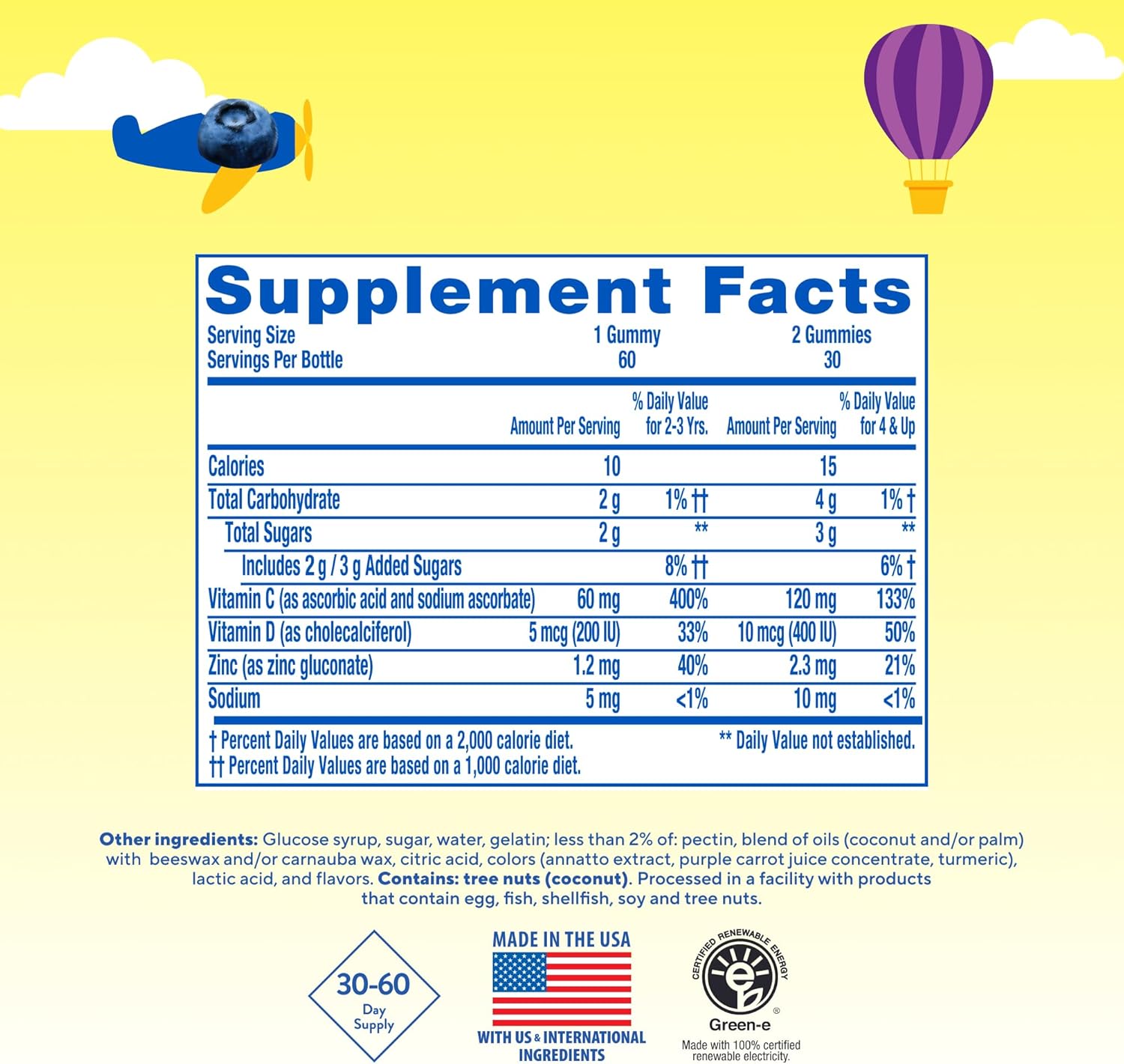 L'il Critters Kids Immune C | Vitamin C and Zinc Gummies | 190 Count | Assorted Fruit Flavors | Gluten- and Dairy-Free Children's Gummy Supplement