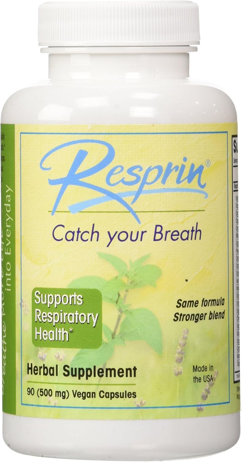 Respirin Traditional Herbal Blend for Natural Breathing Support, 500 mg, 90 Vegan Capsules
