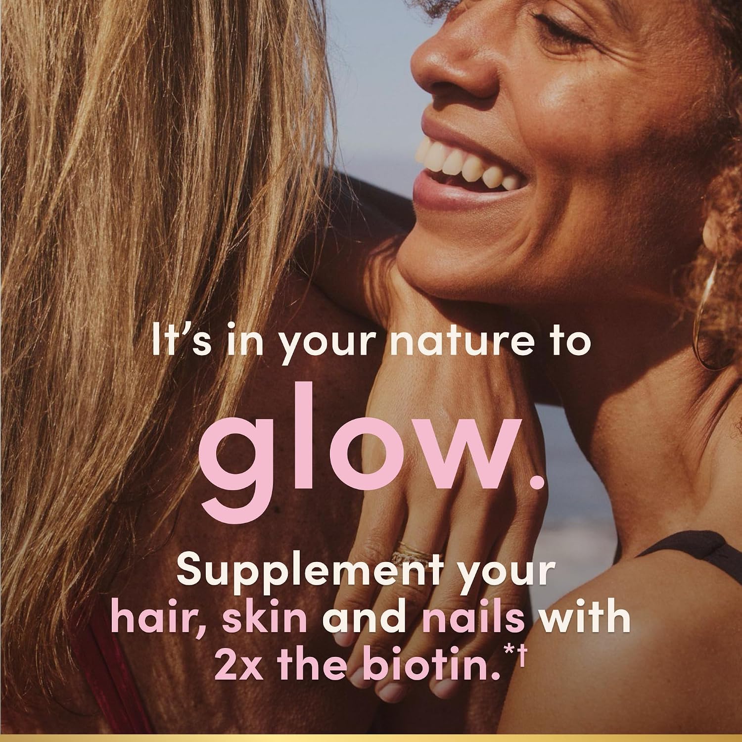 Nature's Bounty Optimal Solutions Advanced Hair, Skin and Nails, 2X Biotin, 80 Strawberry Gummies, 40 Servings