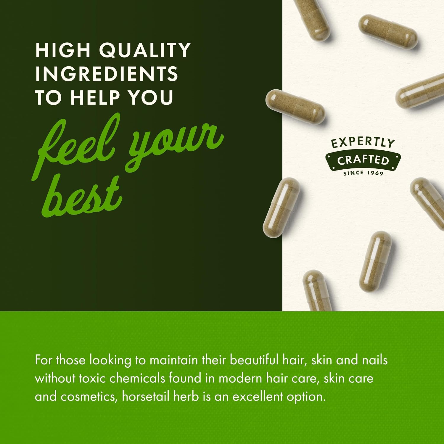 Swanson Horsetail – Herbal Supplement for Healthy Hair, Skin & Nails – 500 mg, 90 Capsules