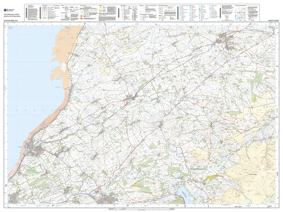 Lake District OS Explorer map OL4 The English Lakes - Northwestern area: Keswick, Cockermouth & Wigton
