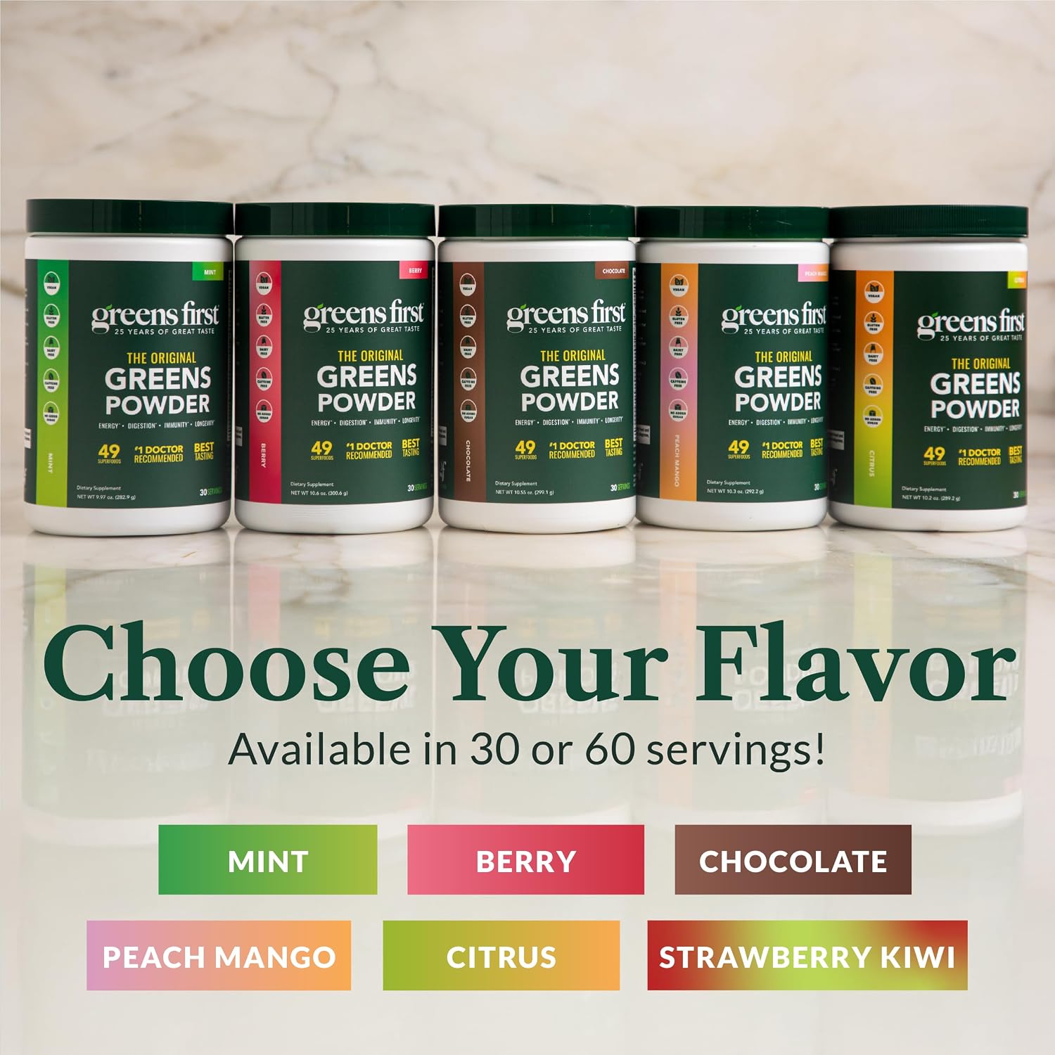 Greens First The Original Greens Powder – Mint, 30 Servings