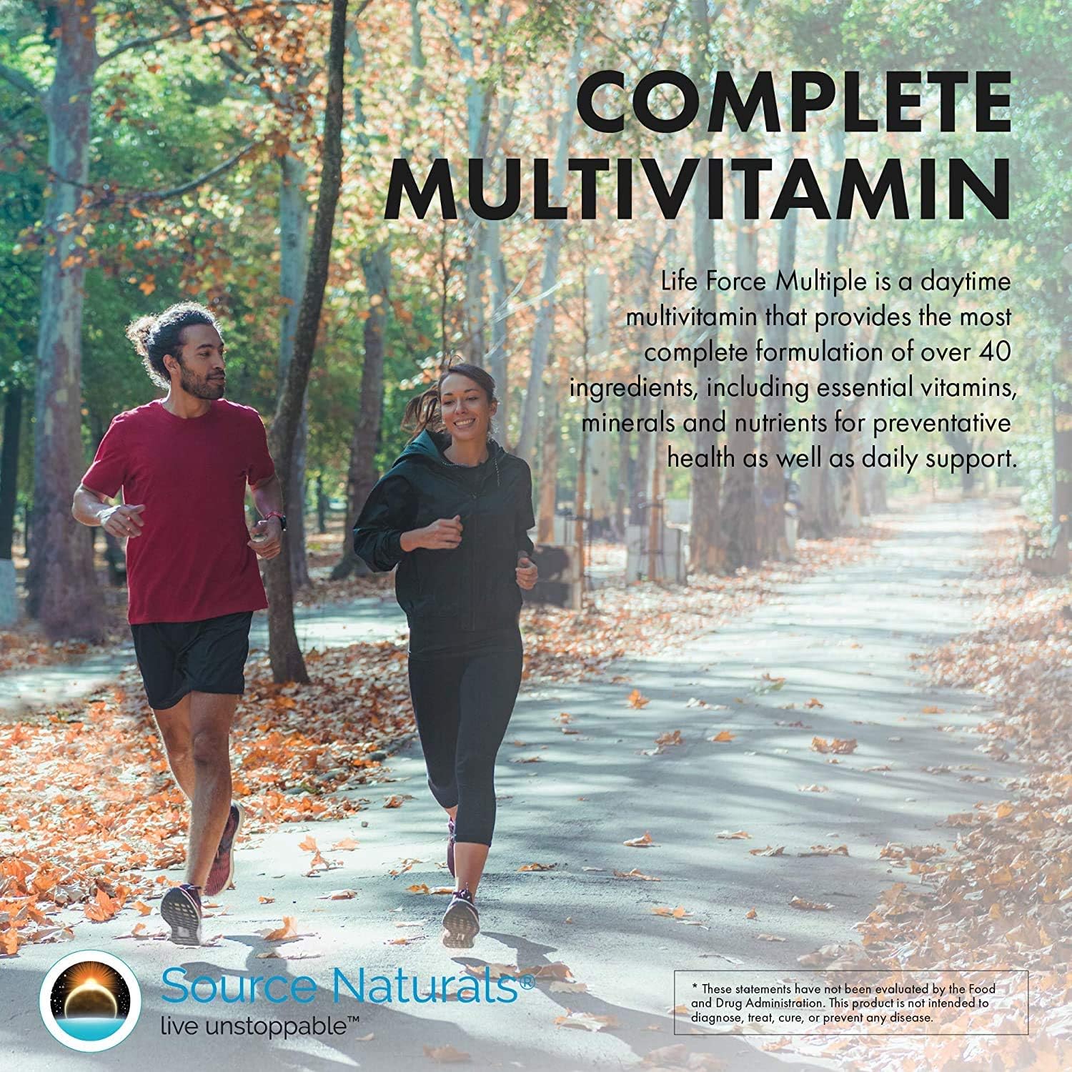 Source Naturals Life Force Multiple Daily Multivitamin – High Potency Essential Vitamins, Minerals, Antioxidants & Nutrients – Energy & Immune Support – 90 Tablets