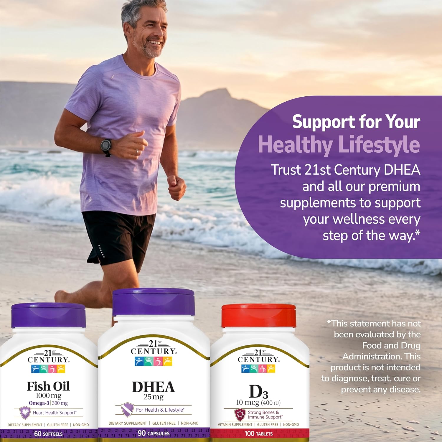21st Century DHEA 25 mg Capsules (90 Count) - görsel 8