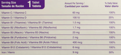 Bedoyecta Children's Chewables Multivitamin, 50 Count