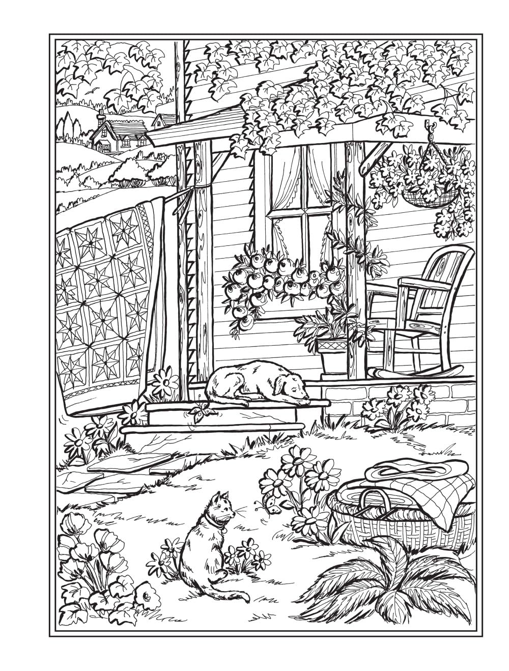 Creative Haven Home Sweet Home Colouring Book