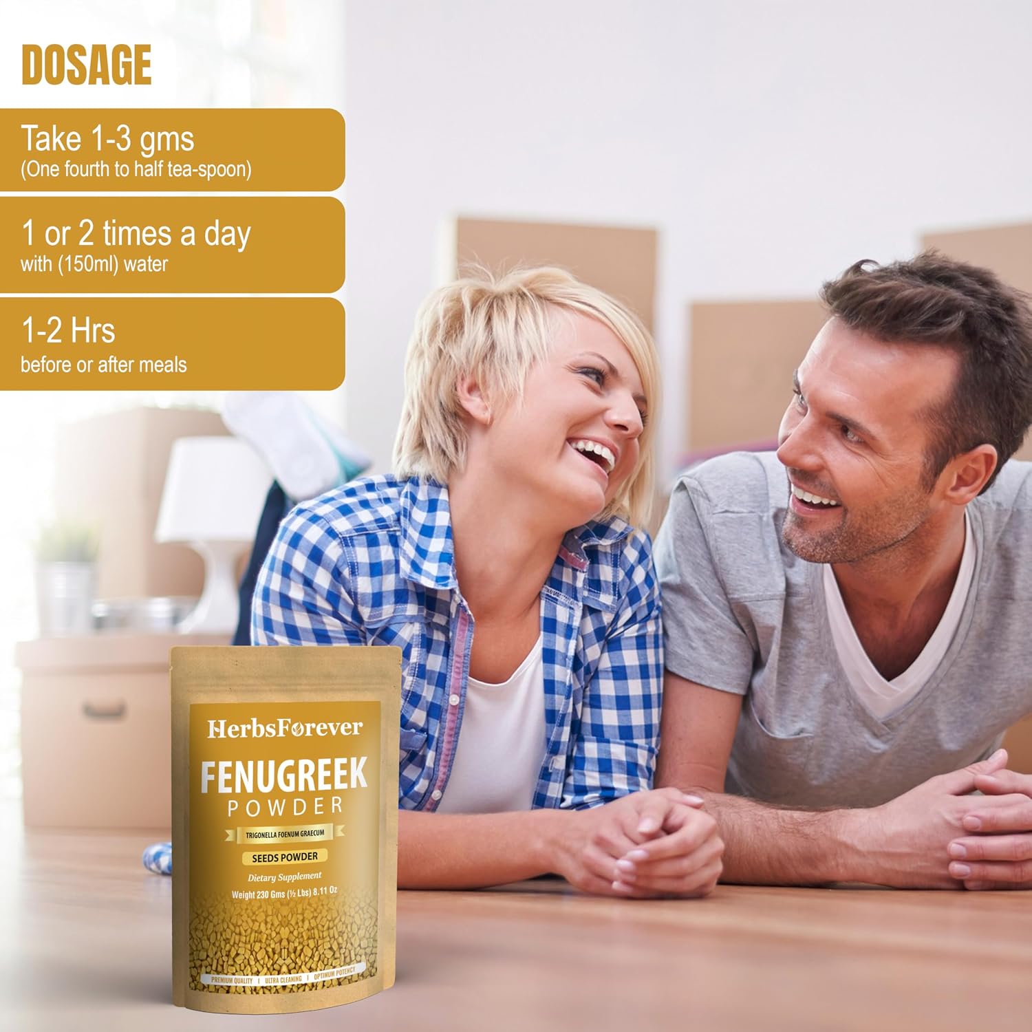 HerbsForever Fenugreek Powder (Seeds) - 230 g