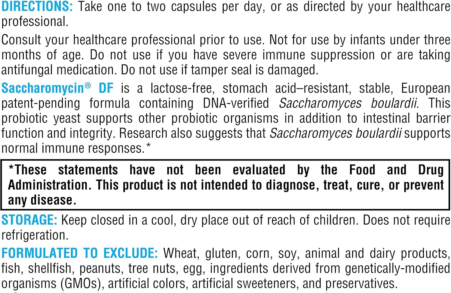 XYMOGEN Saccharomycin 10B – Gut Flora & Digestive Immune Support – 60 Capsules
