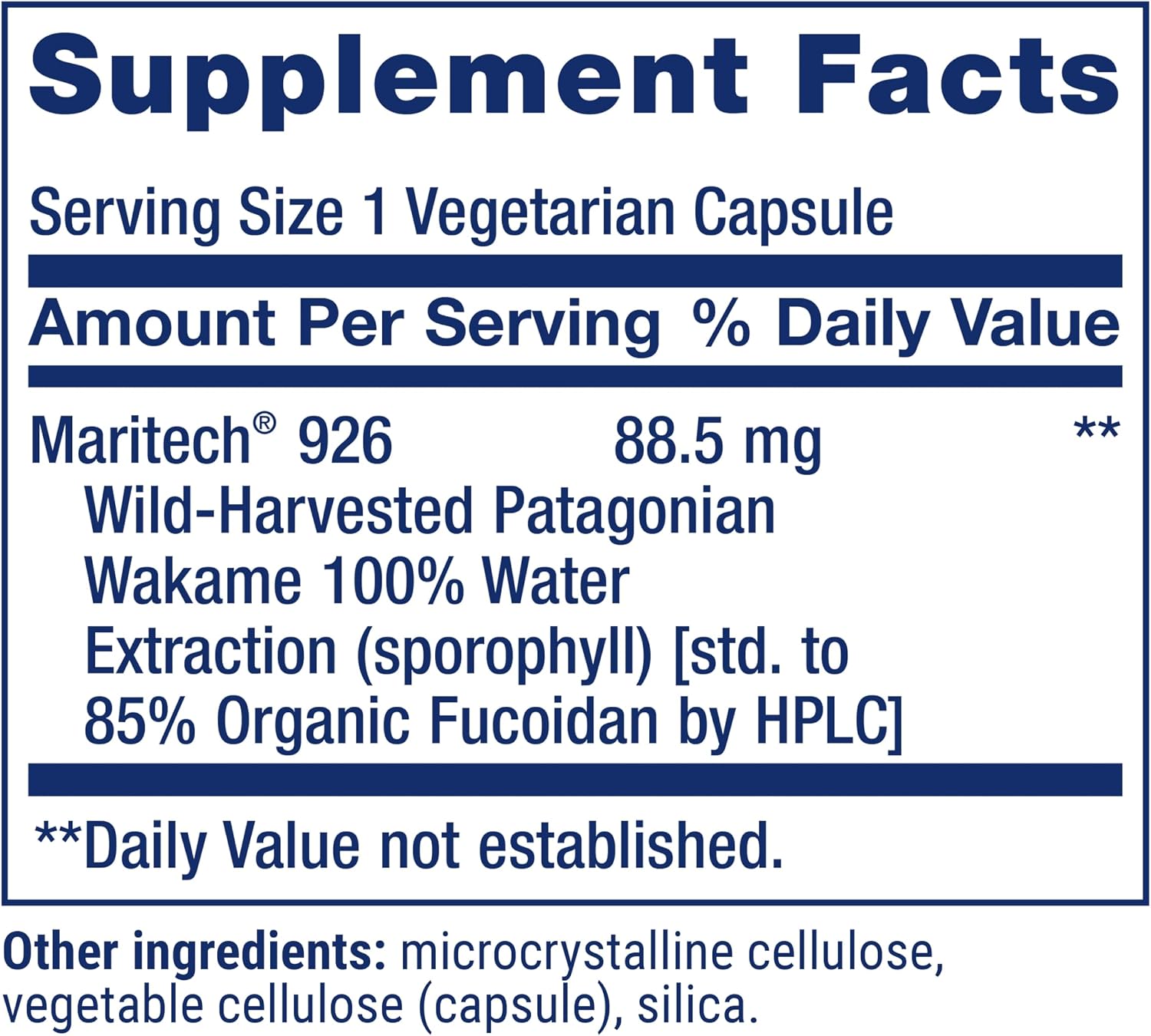 Life Extension Optimised Fucoidan with Maritech® 926, 60 Capsules