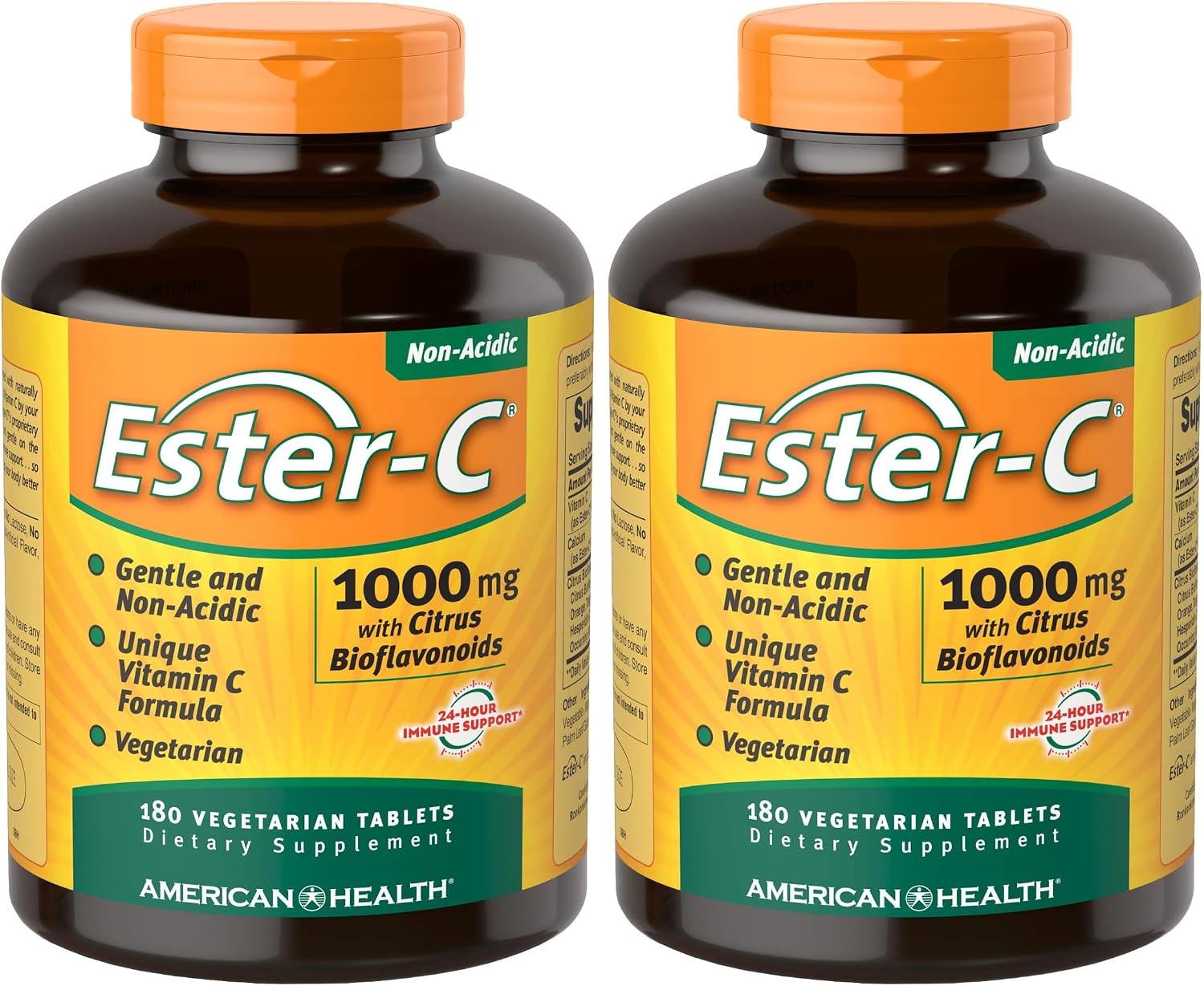 American Health Ester-Vitamin C with Citrus Bioflavonoids 1000 mg, 180 Veg Tabs