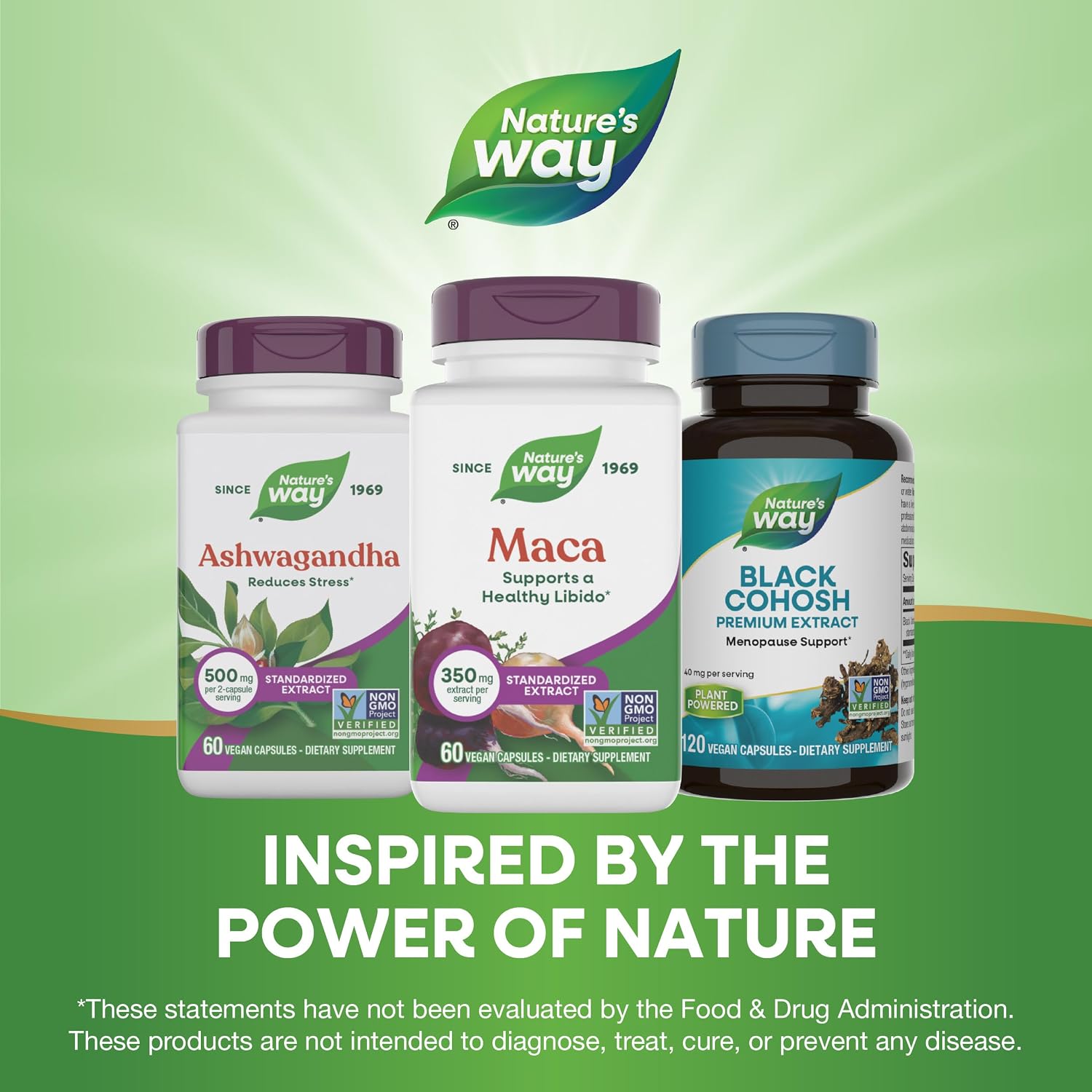 Nature's Way Maca Standardized Extract - Helps Support Healthy Libido* - 60 Vegan Capsules