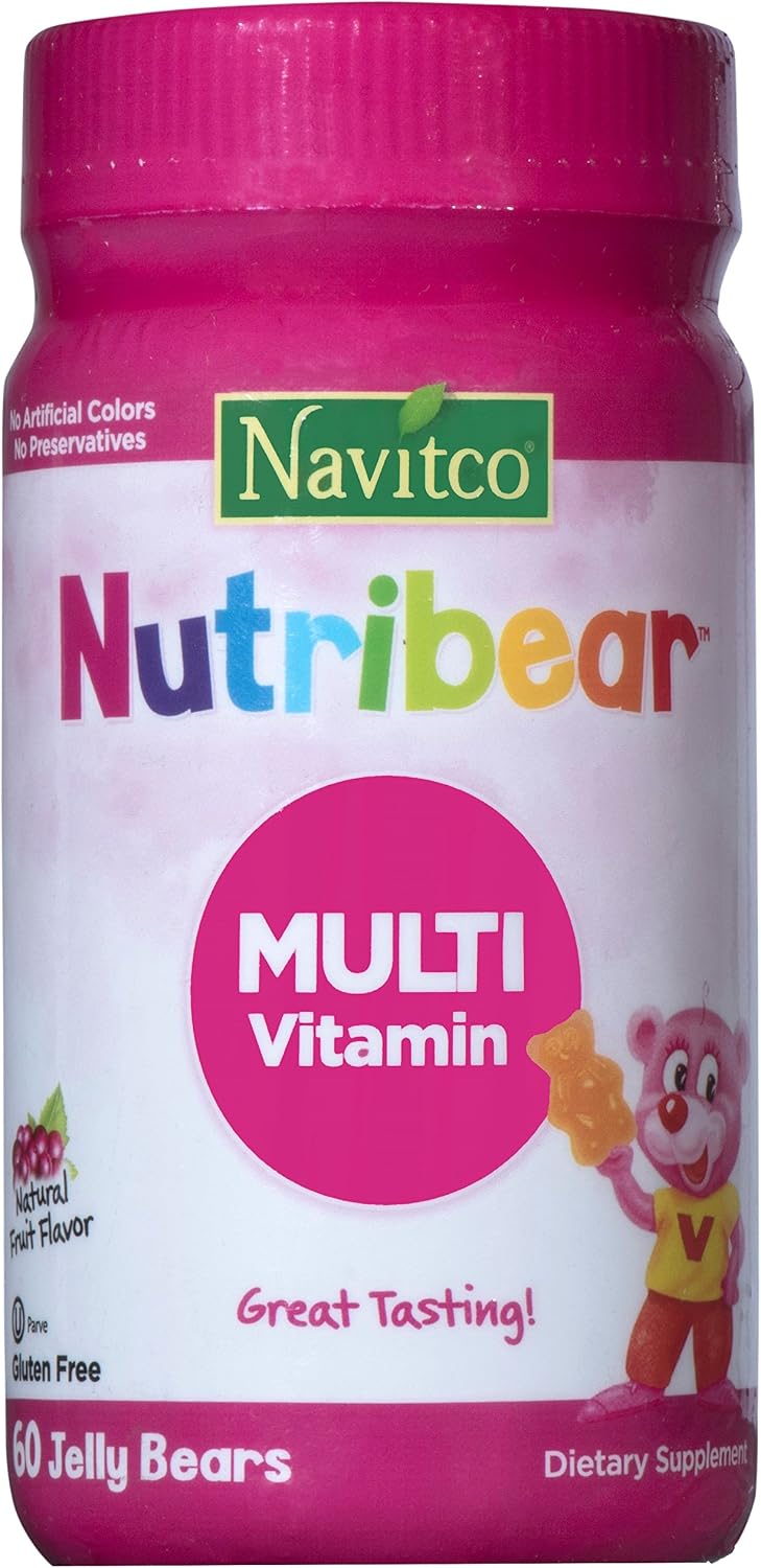 Navitco Kosher NutriBear Multi Vitamin Great Tasting Jellies - 60 Gummies