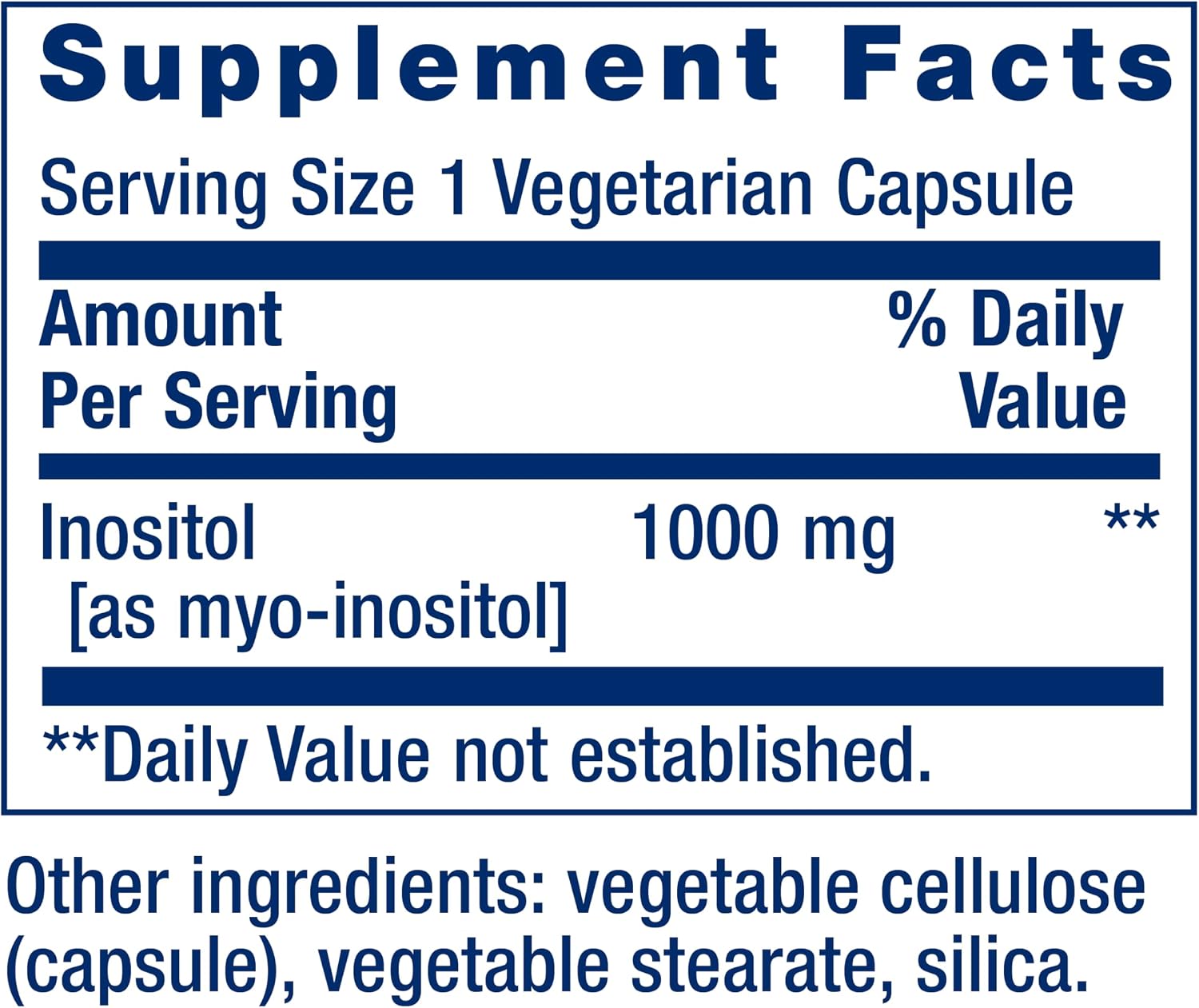 Life Extension Inositol Caps – 1000 mg, Myo-Inositol – Mood Health, Wellbeing, Healthy Metabolism, Hormone Balance – Gluten-Free, Non-GMO, Vegetarian – 360 Capsules