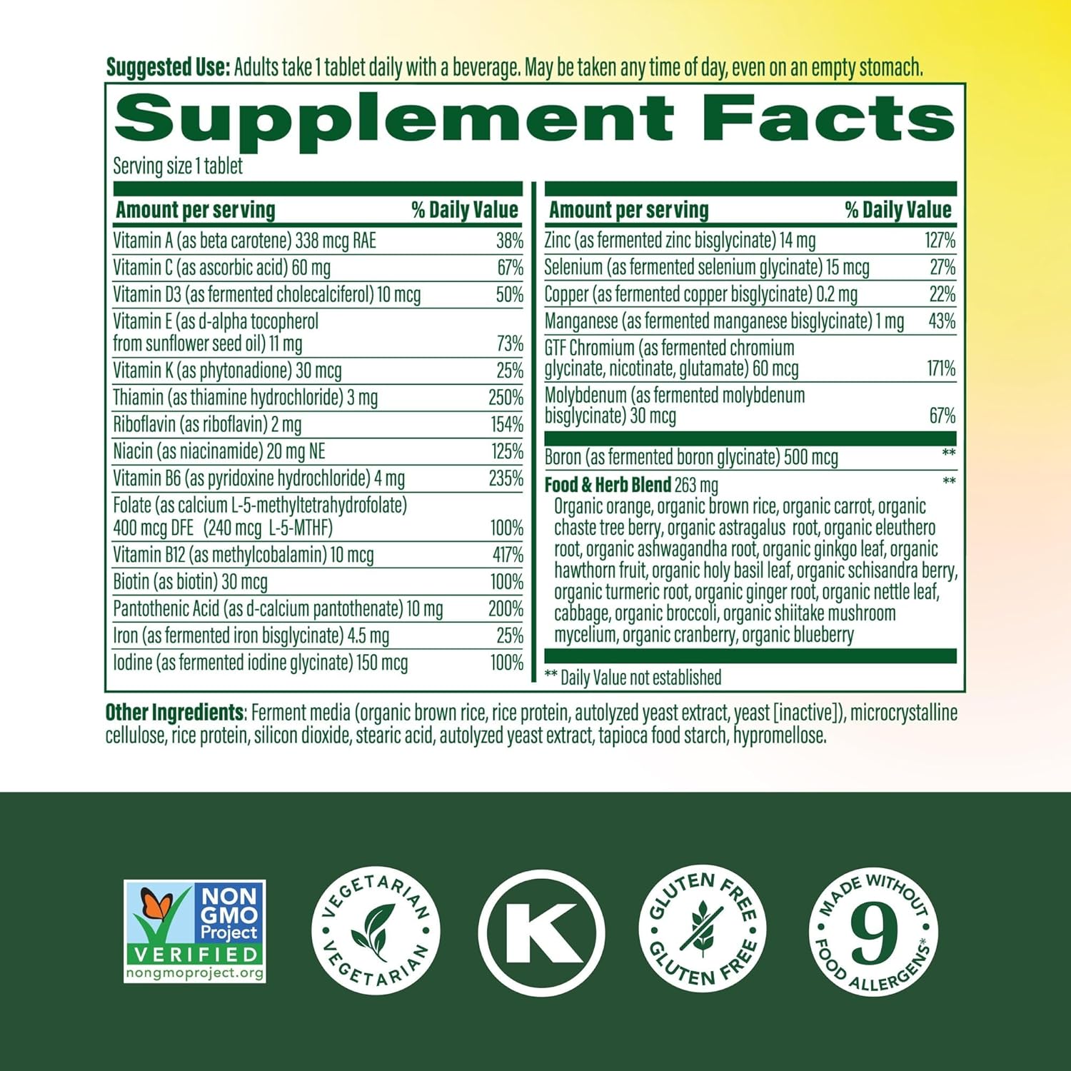 MegaFood Multivitamin for Women 40+ – One Daily with Methylated B12, Methyl Folate, Vitamin D3, C & Zinc – Energy, Immune & Bone Support – Vegetarian – 30 Tablets