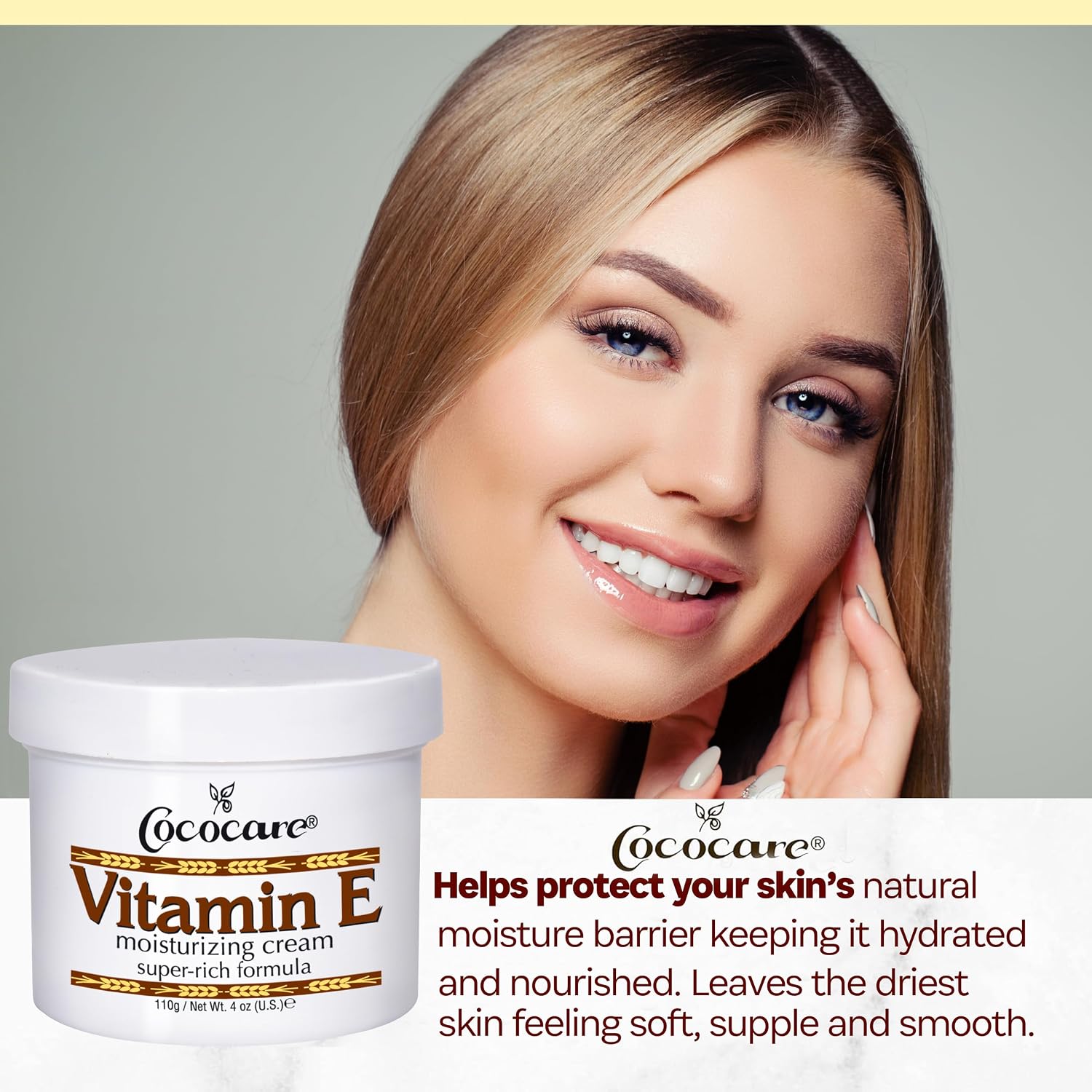 Cococare Vitamin E Super Rich Formula Moisturising Cream, 113 g (4 oz)
