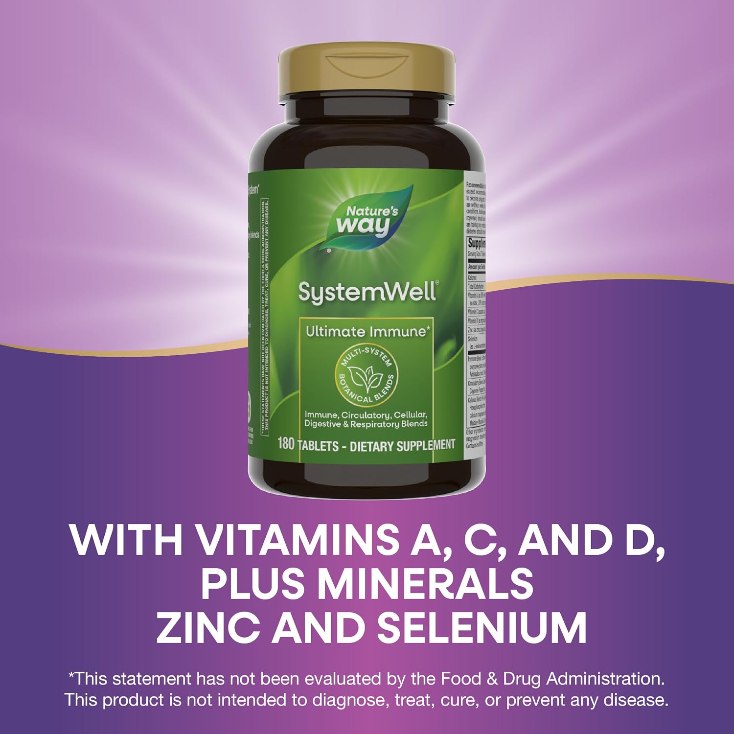 Nature's Way SystemWell Ultimate Immune - 180 Tablets