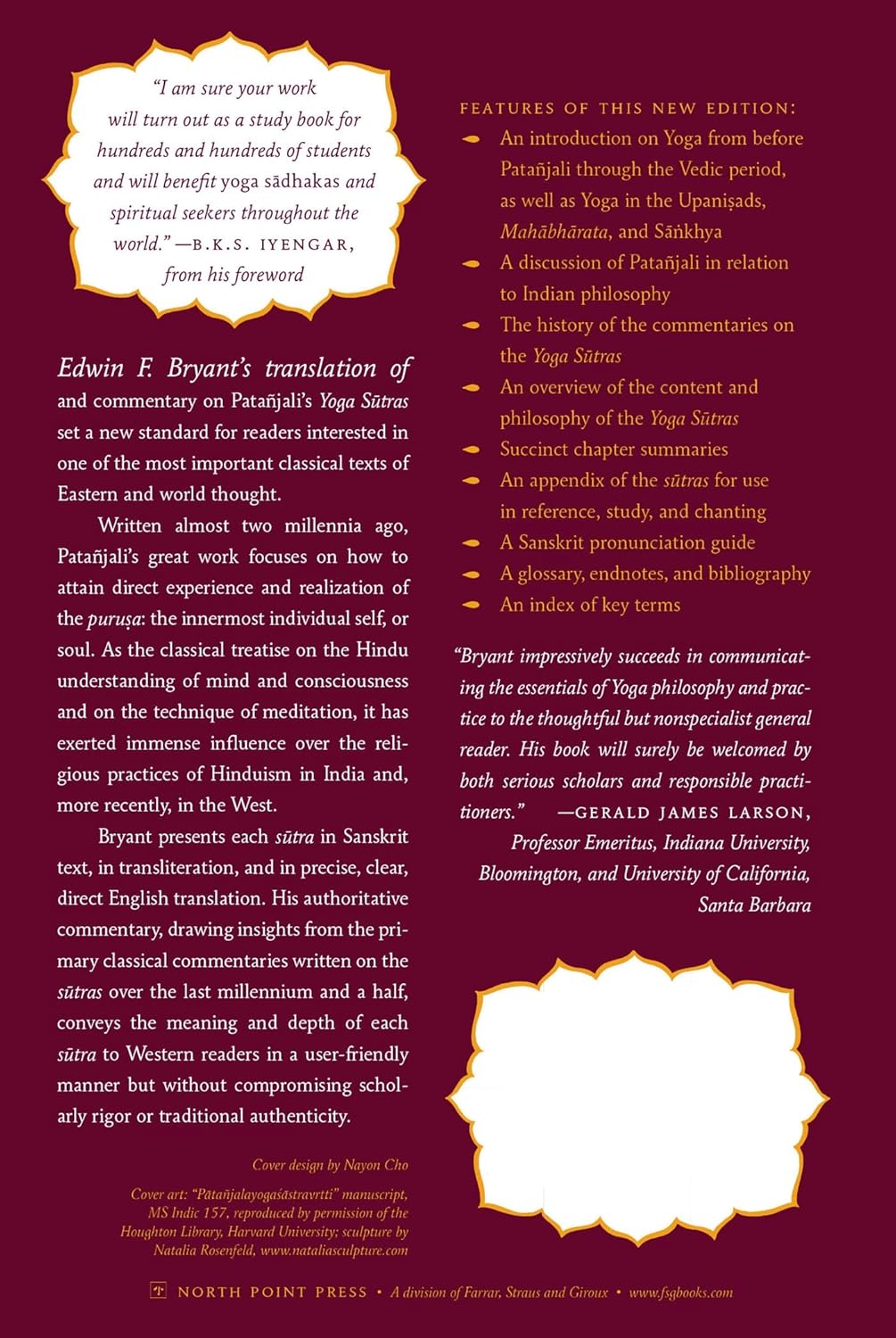 The Yoga Sutras of Patañjali: A New Edition, Translation, and Commentary