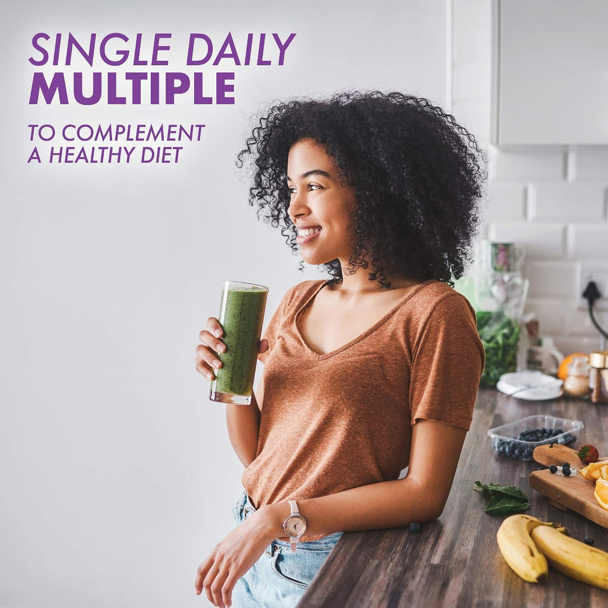 Bluebonnet Multi One Iron-Free Multivitamin, 90 Vegetable Capsules - görsel 5