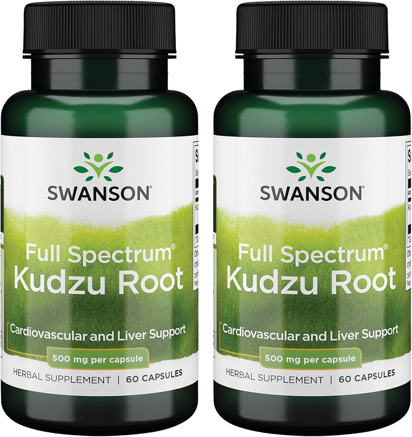 Swanson Full Spectrum Kudzu Root - Herbal Supplement Supporting Heart Health & Liver Health - May Support Healthy Blood Pressure & Cholesterol Levels - (60 Capsules, 500mg Each)