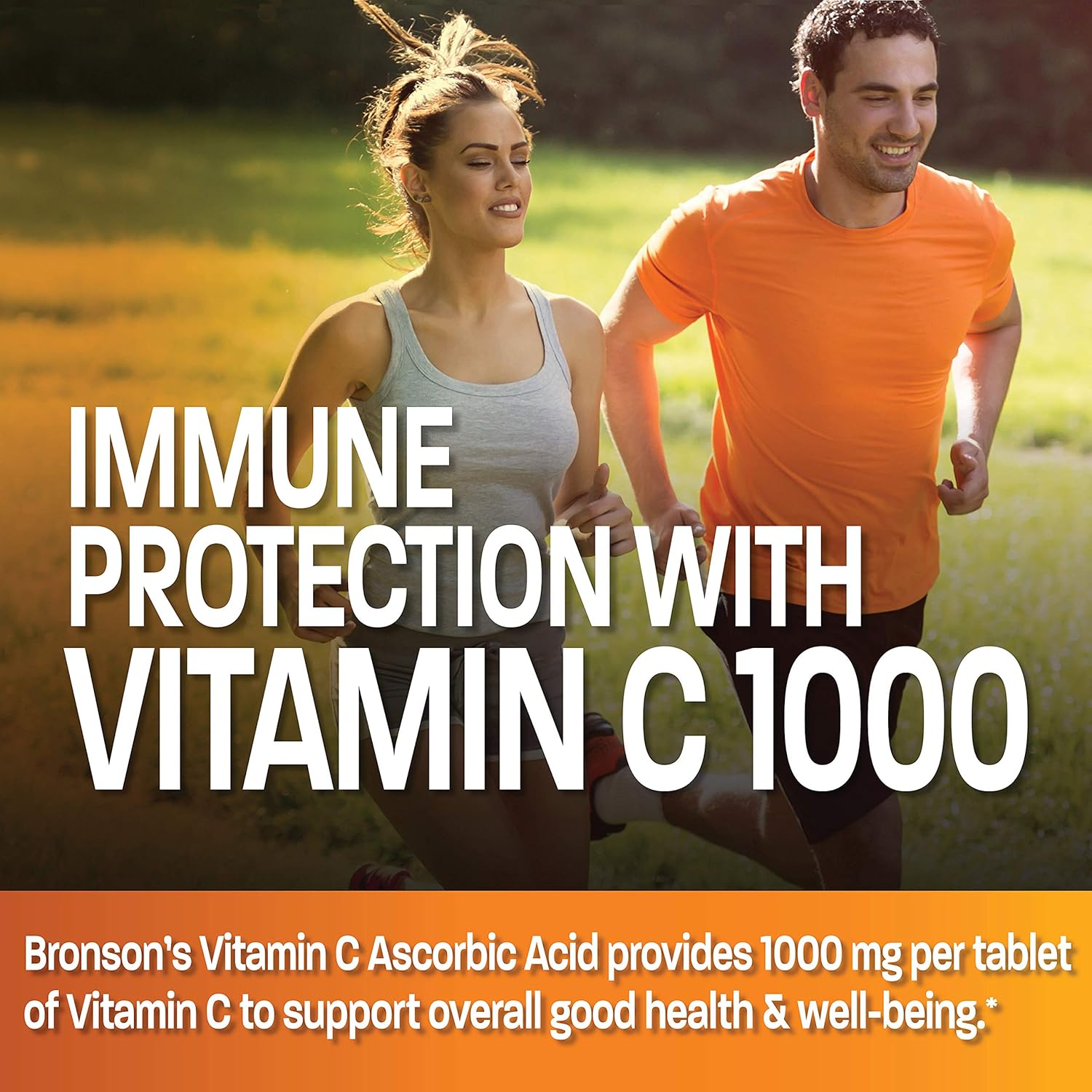 Bronson Vitamin C 1000 mg Premium Non-GMO Ascorbic Acid Tablets