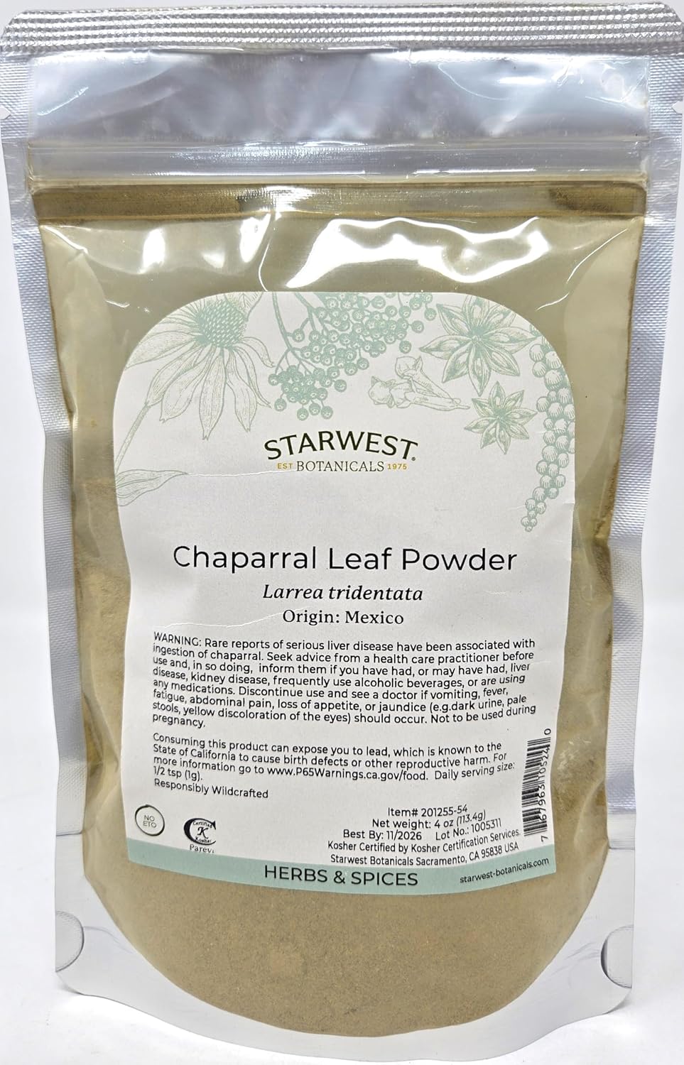Chaparral Leaf Powder Wildcrafted 113 g