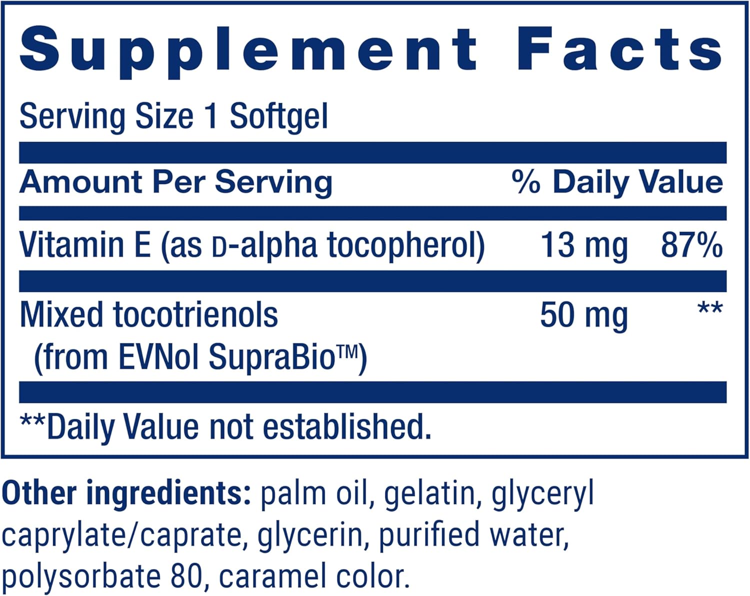 Life Extension Super Absorbable Tocotrienols with D-Alpha Tocopherol, 60 Softgels
