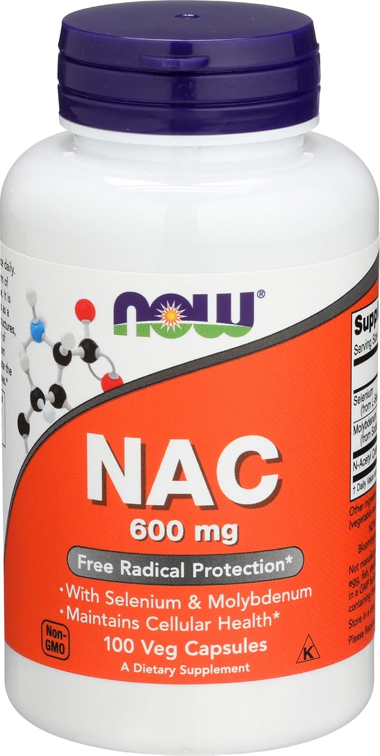 NOW Foods NAC 600 mg, 100 Capsules